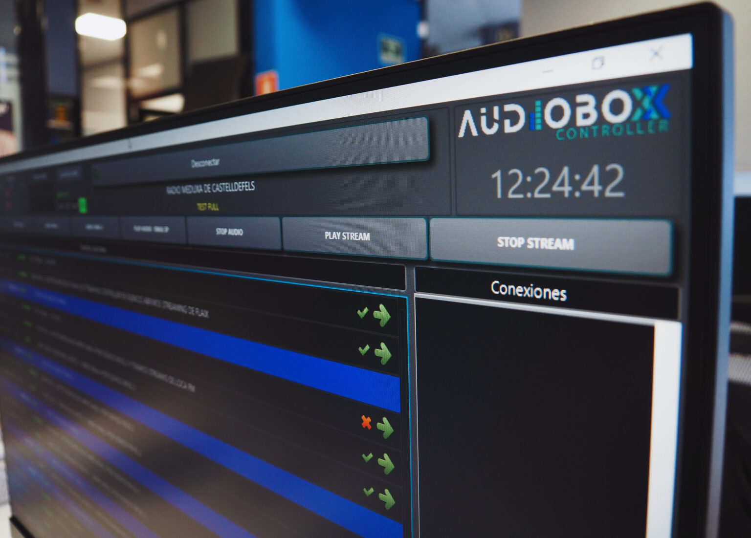 Equipos AUDIOBOX en rack